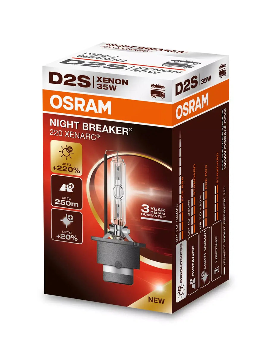 【新品未開封】　Luminous Daybreak 2box Osram D2S Xenarc Night Breaker Laser Next Gen (SET) 66240XN2