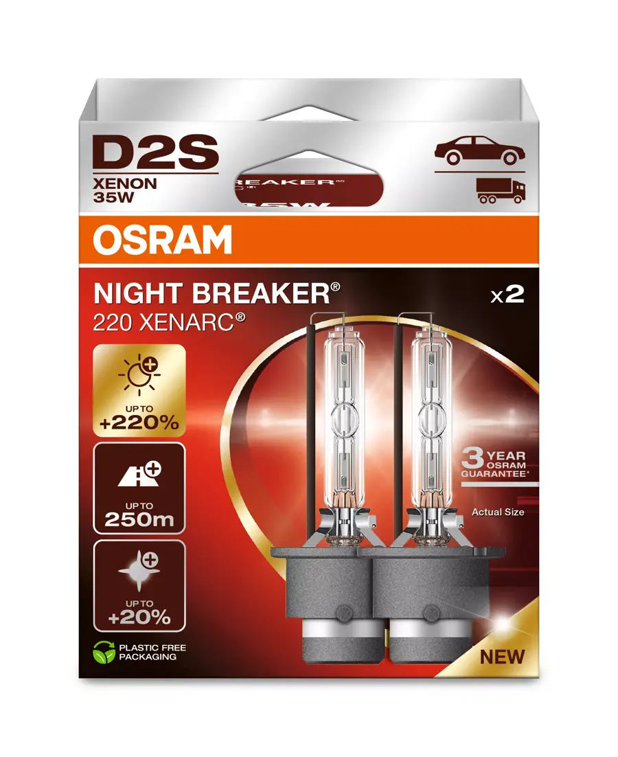 Osram D2S Xenarc Night Breaker Laser (set of 2) 66240XN2 – WABI