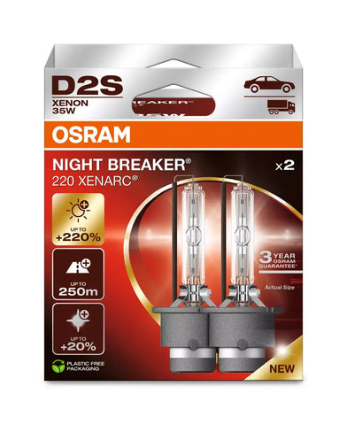 Osram D2S Xenarc Night Breaker Laser (set of 2) 66240XN2