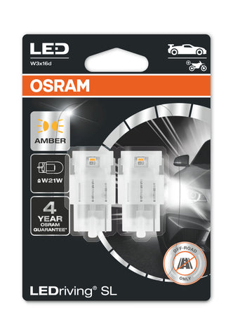 Osram W21W W3x16d AMBER