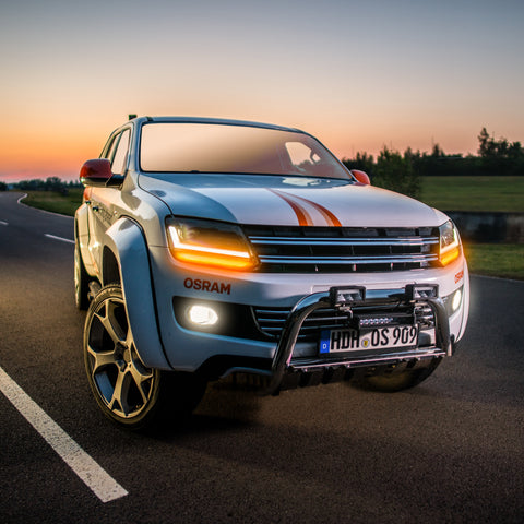 Amarok Osram LED HEADLIGHTS Black RHD LEDHL107‑BK