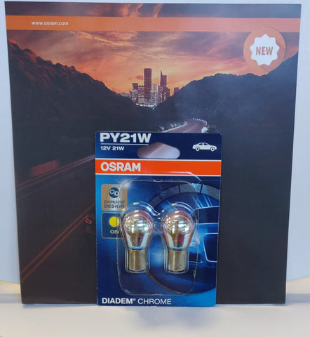 Osram Blinklicht-Lampen Diadem Chrome (PY21W, 2 Stk.)